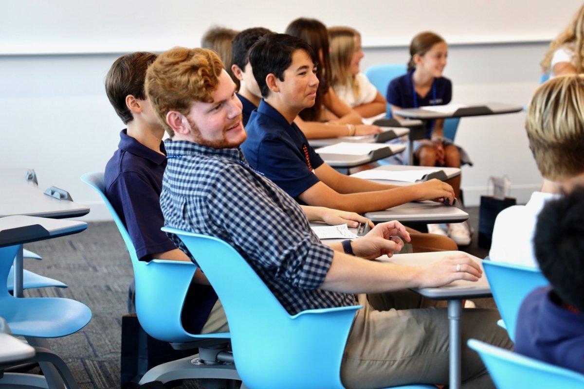 Pacifica students sitting in class