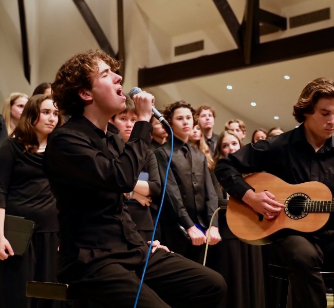 Pacifica student singing