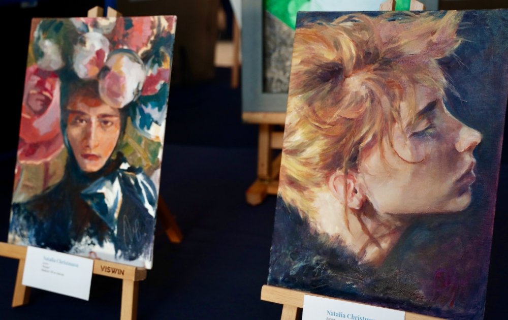 two student paintings