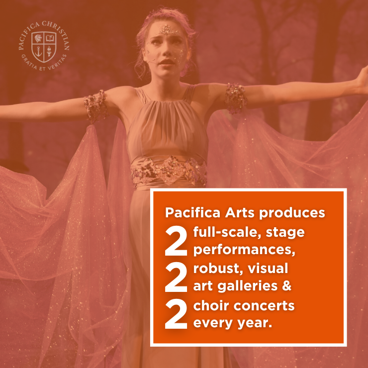 Pacifica Arts produces 2 full-scale, stage performances, 2 robust, visual art galleries & 2 choir concerts every year