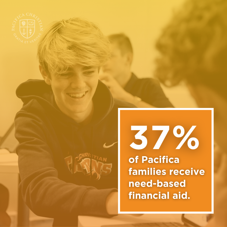 37% of Pacifica families receive need-based financial aid