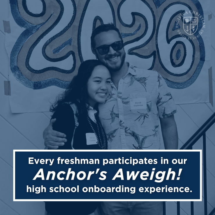 Every freshman participates in our Anchor's Aweigh! high school onboarding experience