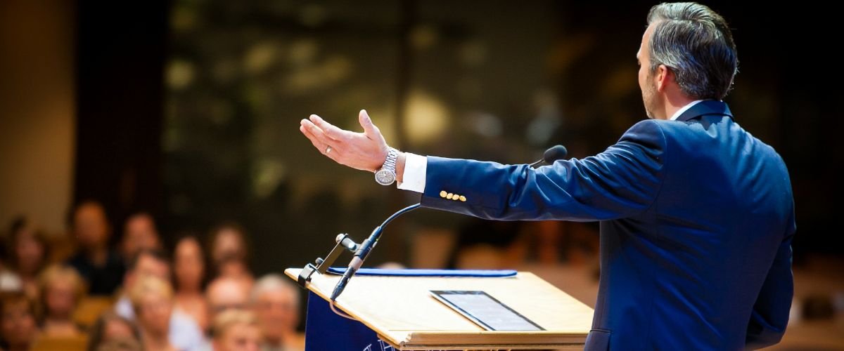 Head of School, David O'Neil, giving a first dedication