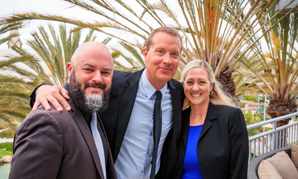 three Pacifica staff members posing together