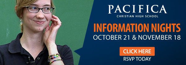 October 21 & November 18 – Pacifica Information Nights