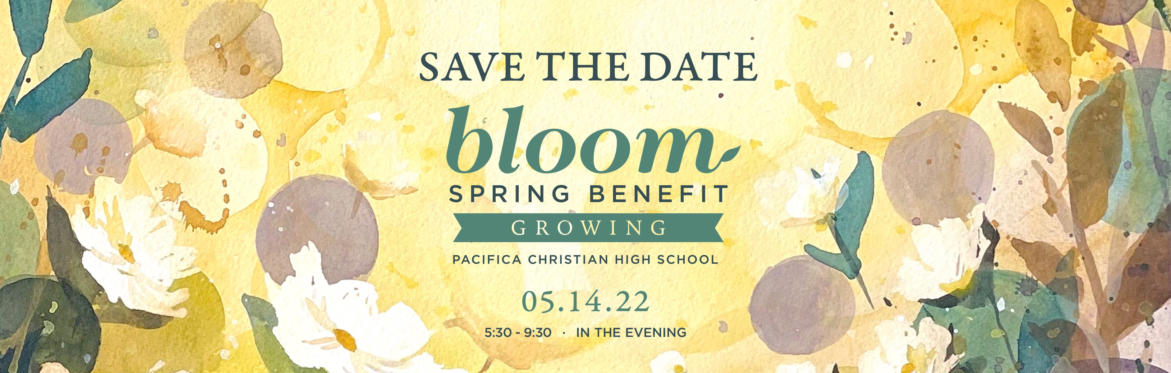 Save the Date for Bloom - May 14, 2022!