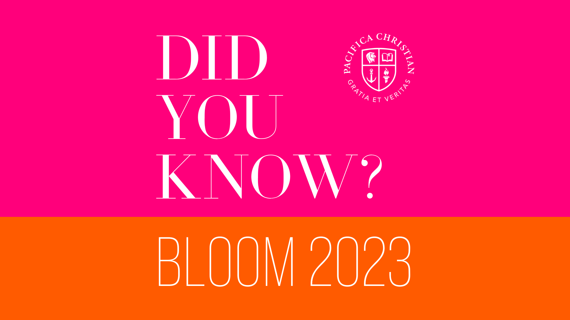 Save the Date for Bloom - April 29, 2023!